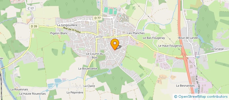 localisation de l'entreprise MONSIEUR BAPTISTE CHARLES  LAILLE