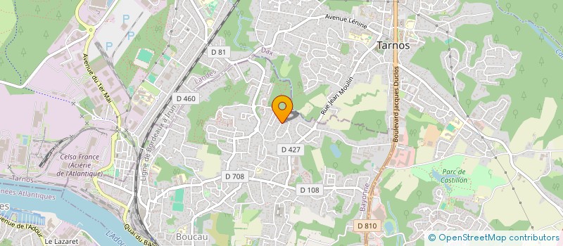 localisation de l'entreprise MONSIEUR BAPTISTE CHARTIER  BOUCAU