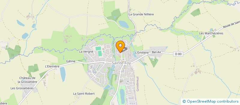 localisation de l'entreprise MONSIEUR BAPTISTE CHARTREL  SAINTE-FOY