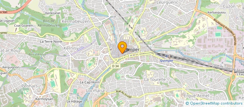 localisation de l'entreprise MONSIEUR BAPTISTE CHATEAU  QUIMPER