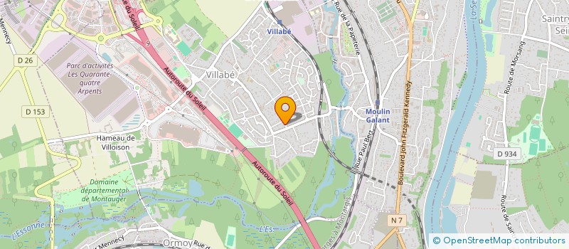 localisation de l'entreprise MONSIEUR BAPTISTE CHEVRIER  VILLABE