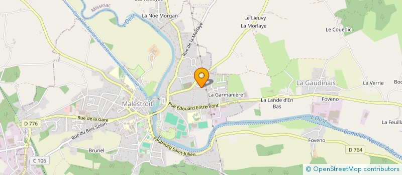 localisation de l'entreprise MONSIEUR BAPTISTE CHOTARD  MALESTROIT