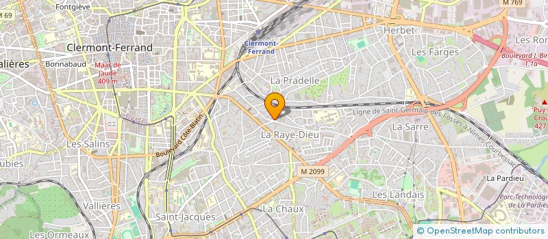 localisation de l'entreprise MONSIEUR BAPTISTE COLIN  CLERMONT-FERRAND