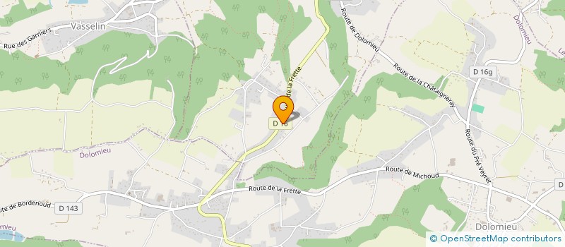 localisation de l'entreprise MONSIEUR BAPTISTE COLLIAUX à SAINT-SORLIN-DE-MORESTEL