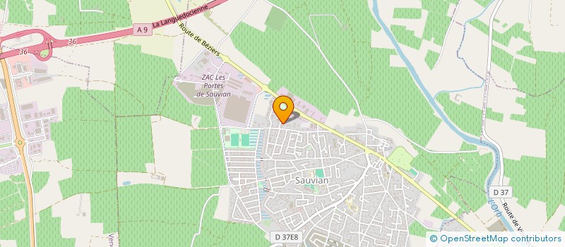 localisation de l'entreprise MONSIEUR BAPTISTE COLLU  SAUVIAN