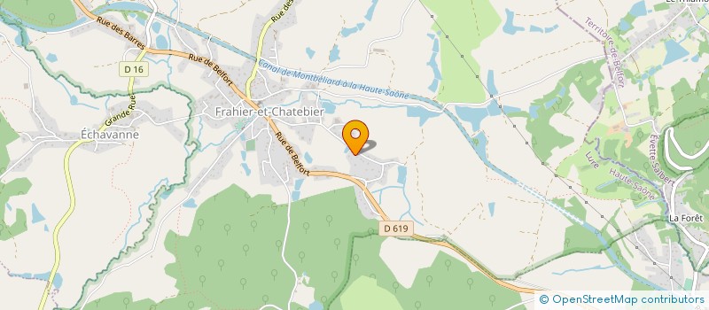 localisation de l'entreprise MONSIEUR BAPTISTE CONVERS  FRAHIER-ET-CHATEBIER