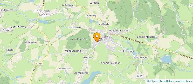 localisation de l'entreprise MONSIEUR BAPTISTE CORNELOUP  GIBLES