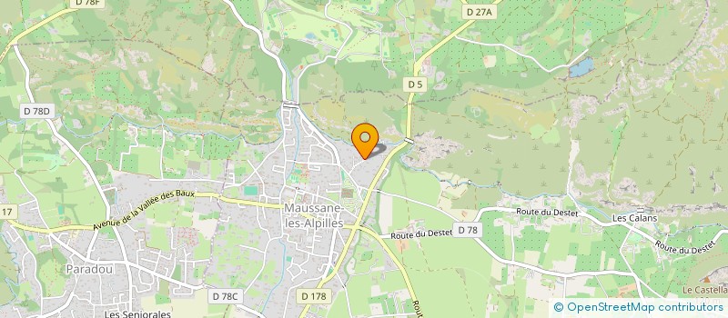 localisation de l'entreprise MONSIEUR BAPTISTE COSTE à MAUSSANE-LES-ALPILLES