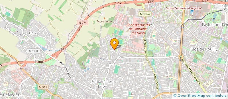 localisation de l'entreprise MONSIEUR BAPTISTE COUCHOUX à FONTAINE-LES-DIJON