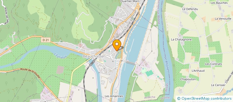 localisation de l'entreprise MONSIEUR BAPTISTE COUDREAU à BEAUCHASTEL