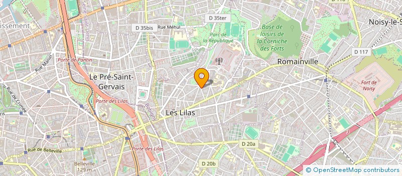 localisation de l'entreprise MONSIEUR BAPTISTE COURIVAUD  LES LILAS