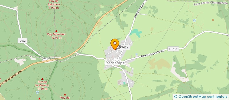 localisation de l'entreprise MONSIEUR BAPTISTE COURTADON  SAINT-GENES-CHAMPANELLE