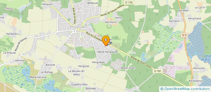 localisation de l'entreprise MONSIEUR BAPTISTE CROQ  PLOUHINEC