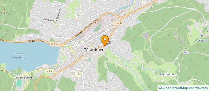 localisation de l'entreprise MONSIEUR BAPTISTE CROUVISIER  GERARDMER