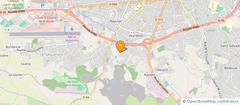 localisation de l'entreprise MONSIEUR BAPTISTE DAMOISON MONTEILS  ALBI