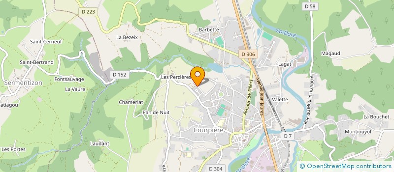 localisation de l'entreprise MONSIEUR BAPTISTE DAULAT à COURPIERE