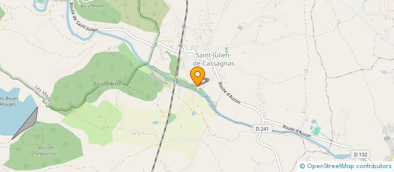 localisation de l'entreprise MONSIEUR BAPTISTE DE CAZENOVE  SAINT-JULIEN-DE-CASSAGNAS