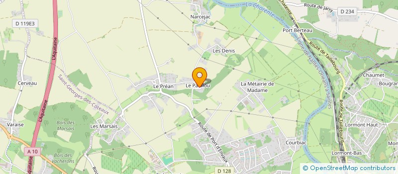 localisation de l'entreprise MONSIEUR BAPTISTE DELEENS à SAINTES