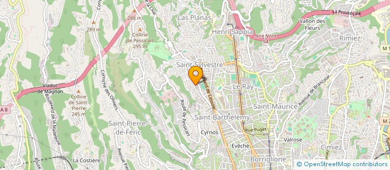localisation de l'entreprise MONSIEUR BAPTISTE DELLAMONICA  NICE