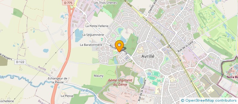 localisation de l'entreprise MONSIEUR BAPTISTE DELORME à AVRILLE