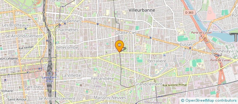 localisation de l'entreprise MONSIEUR BAPTISTE DESCOLAS  VILLEURBANNE