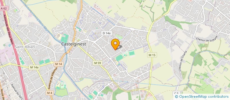 localisation de l'entreprise MONSIEUR BAPTISTE DEZEDE  CASTELGINEST