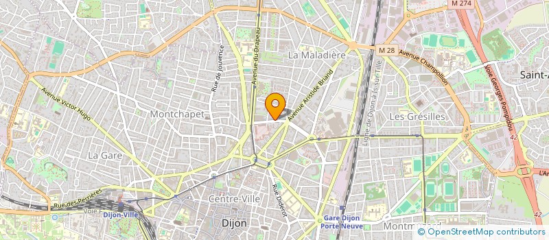 localisation de l'entreprise MONSIEUR BAPTISTE DOMMANGE  DIJON