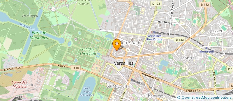 localisation de l'entreprise MONSIEUR BAPTISTE DONNOU à VERSAILLES