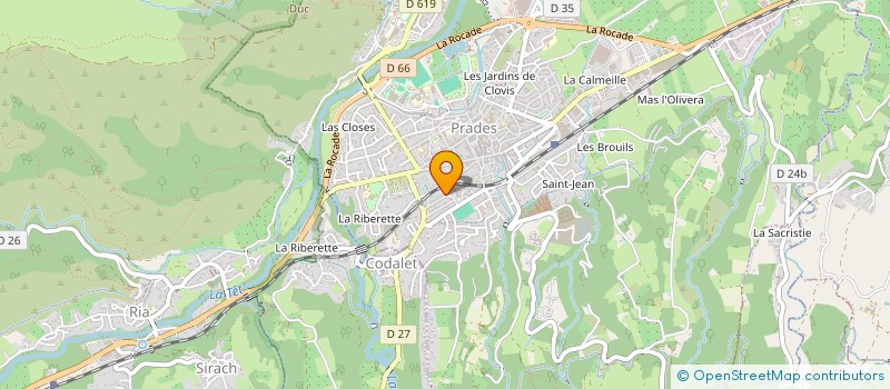 localisation de l'entreprise MONSIEUR BAPTISTE DRIGOUT  PRADES