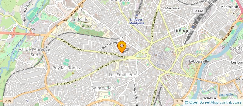 localisation de l'entreprise MONSIEUR BAPTISTE DUCATEZ à LIMOGES