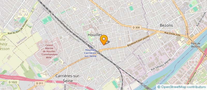 localisation de l'entreprise MONSIEUR BAPTISTE DUCHATEAU  HOUILLES