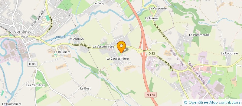 localisation de l'entreprise MONSIEUR BAPTISTE DUCROCQ  CONDE-SUR-VIRE