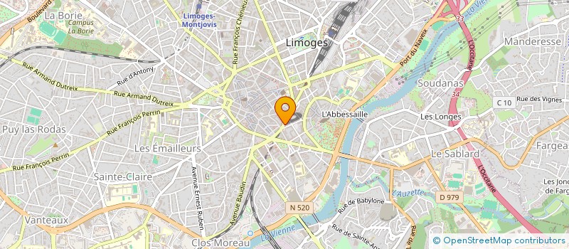 localisation de l'entreprise MONSIEUR BAPTISTE DUFAURE à LIMOGES