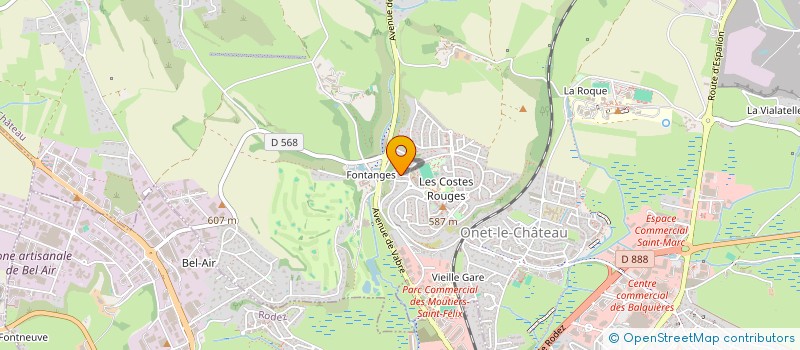 localisation de l'entreprise MONSIEUR BAPTISTE DUFFAUD  ONET-LE-CHATEAU