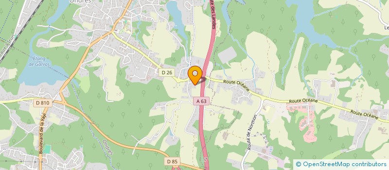 localisation de l'entreprise MONSIEUR BAPTISTE DUFIN  ONDRES