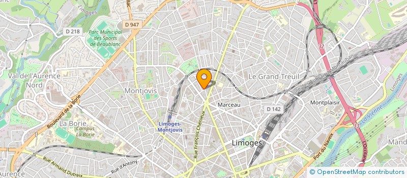 localisation de l'entreprise MONSIEUR BAPTISTE DUMAS à LIMOGES
