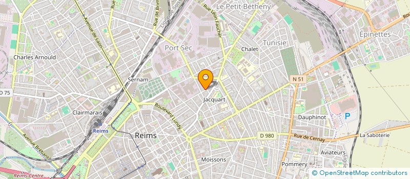 localisation de l'entreprise MONSIEUR BAPTISTE DUMONT  REIMS