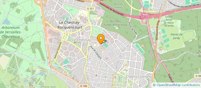 localisation de l'entreprise MONSIEUR BAPTISTE DUPONT  LE CHESNAY-ROCQUENCOURT