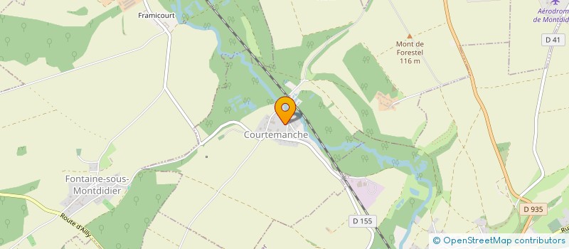 localisation de l'entreprise MONSIEUR BAPTISTE DUQUENNE  COURTEMANCHE