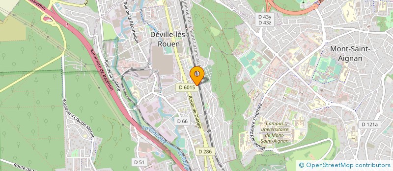 localisation de l'entreprise MONSIEUR BAPTISTE DUVAL à DEVILLE-LES-ROUEN