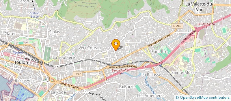 localisation de l'entreprise MONSIEUR BAPTISTE DUVAL  TOULON