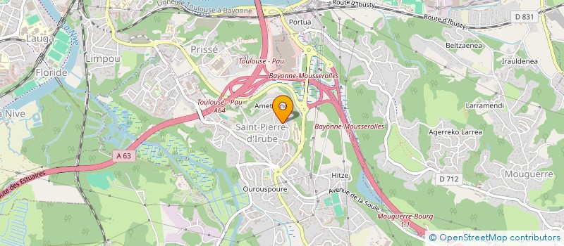 localisation de l'entreprise MONSIEUR BAPTISTE ETCHEGARAY à SAINT-PIERRE-D'IRUBE