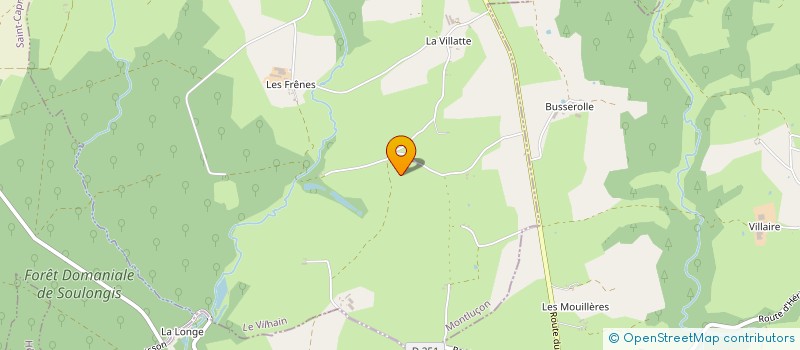 localisation de l'entreprise MONSIEUR BAPTISTE FABRE  CERILLY