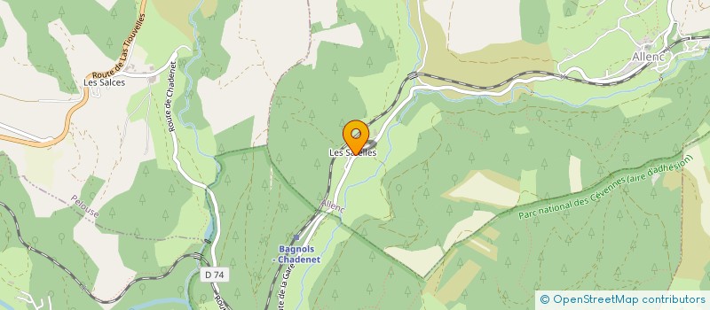 localisation de l'entreprise MONSIEUR BAPTISTE FABRE  ALLENC