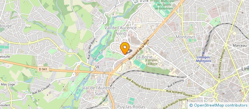 localisation de l'entreprise MONSIEUR BAPTISTE FAURE à LIMOGES
