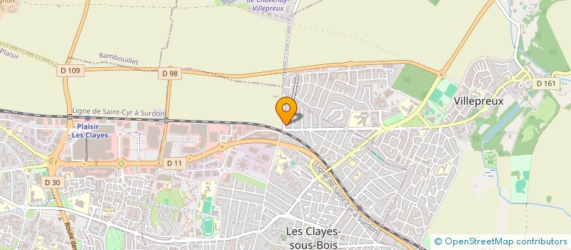 localisation de l'entreprise MONSIEUR BAPTISTE FERNANDEZ à LES CLAYES-SOUS-BOIS