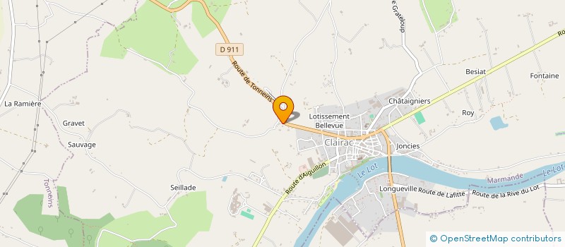 localisation de l'entreprise MONSIEUR BAPTISTE FERNANDEZ  CLAIRAC