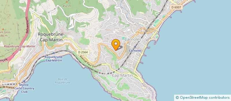 localisation de l'entreprise MONSIEUR BAPTISTE FERRERO à ROQUEBRUNE-CAP-MARTIN