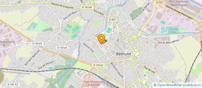 localisation de l'entreprise MONSIEUR BAPTISTE FILBIEN à BETHUNE