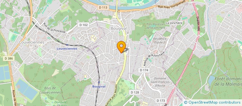 localisation de l'entreprise MONSIEUR BAPTISTE FLEURY  BOUGIVAL